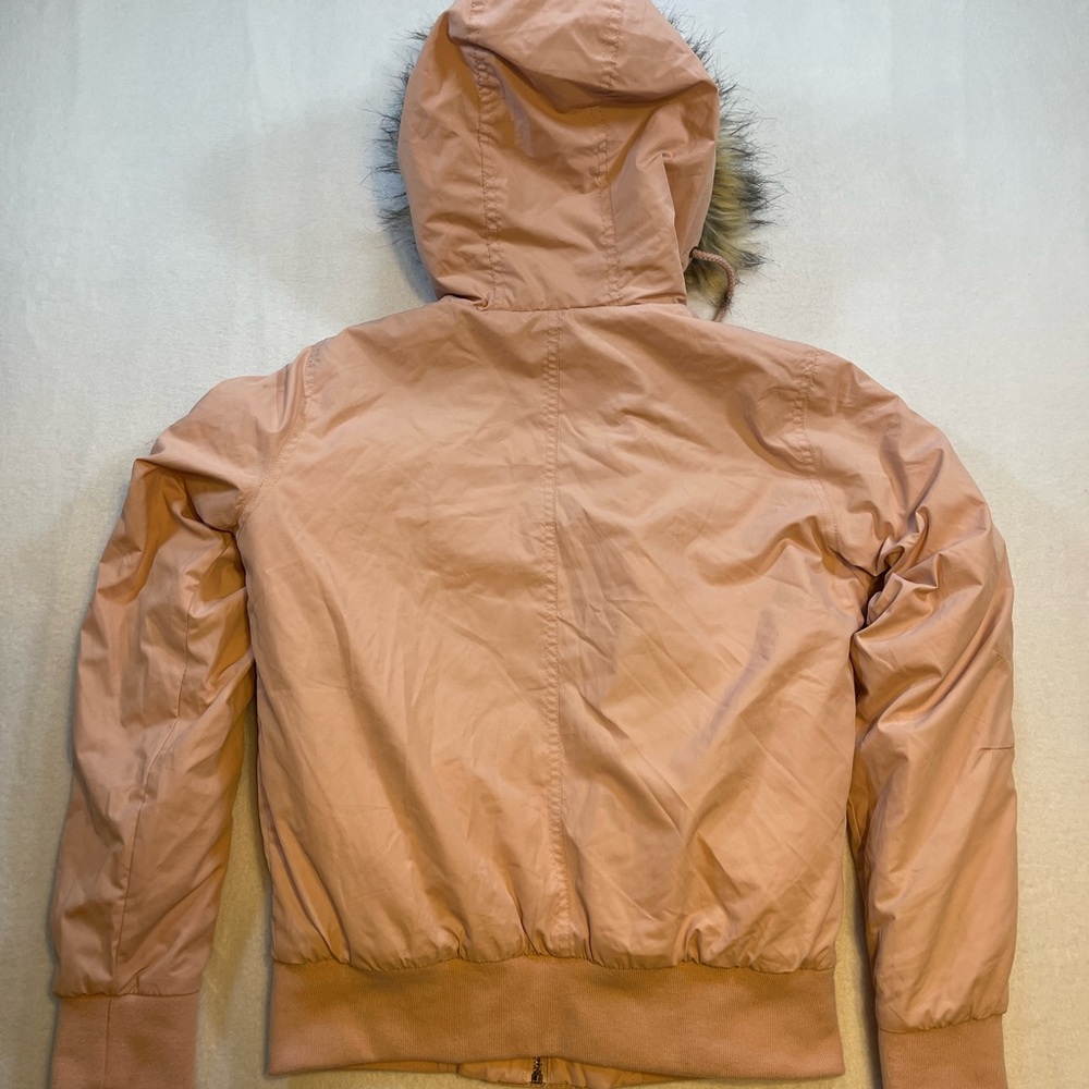 Sam Edelman Faux Fur Hooded Jacket – Misty Rose – Size Small – NWT - Picture 2 of 9